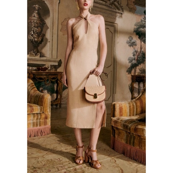 Sezane Dresses & Skirts - NWT Sezane Editions Midi Sleeveless Mariama Halter Dress